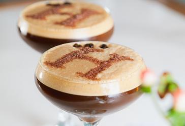 HYDE Hotel | Galway | espresso martinins with H dusted on top at HYDE bar