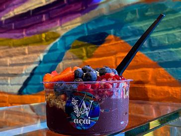 HYDE Hotel | Galway | acai bowl in front of colourful painted wall
